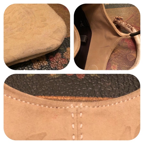 Vintage Tooled Suede Boho Handbag - Picture 8 of 8